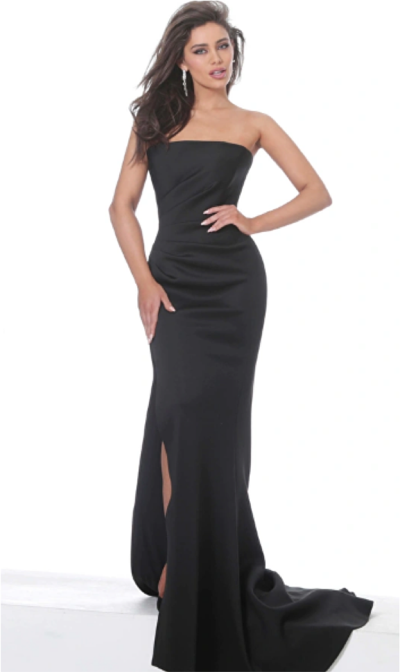 Jovani - 63994 - One Shoulder Fitted Scuba Evening Dress