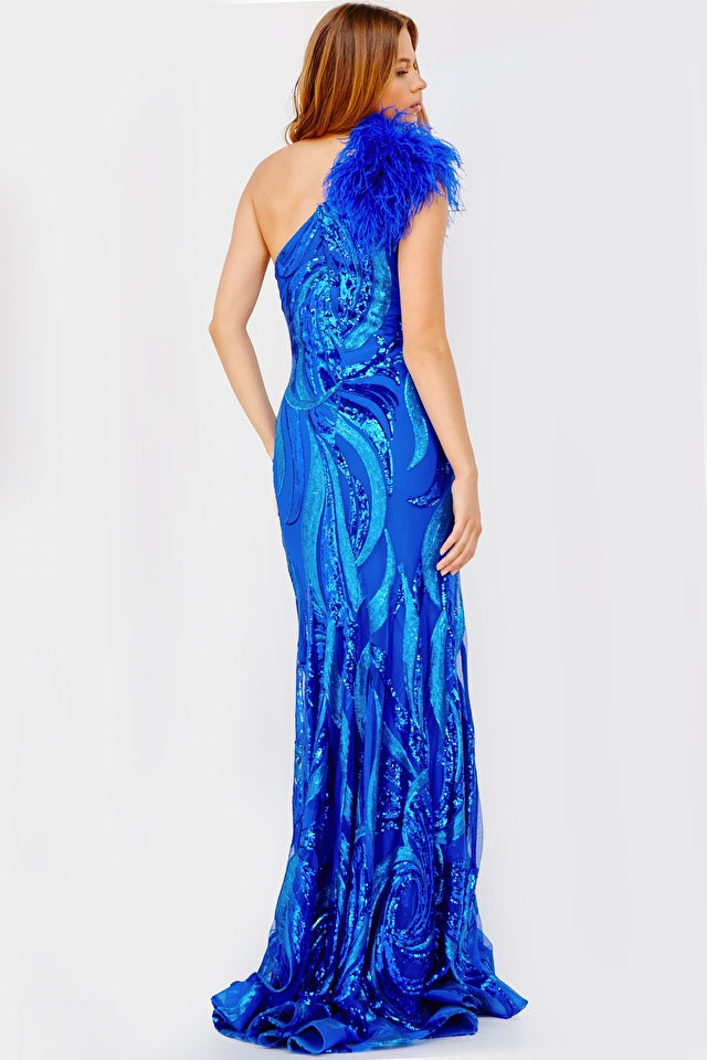 Jovani one 2024 shoulder dress