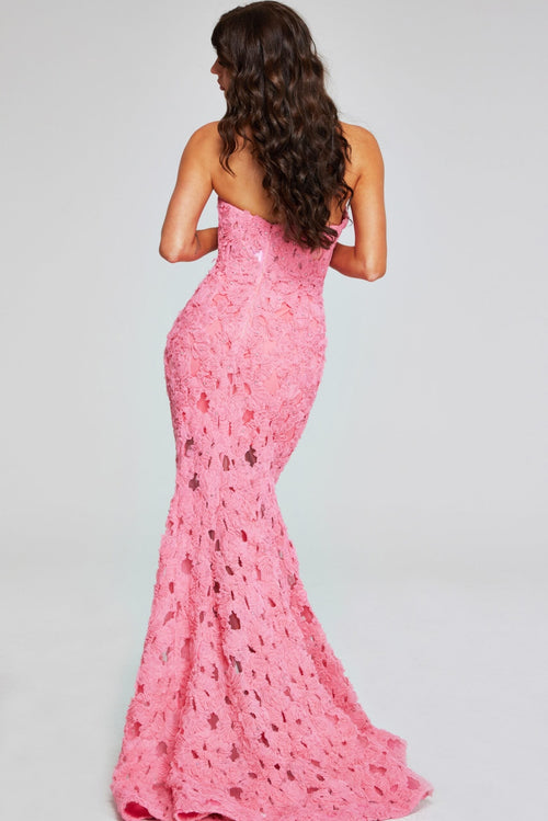 Jovani - 40744 - Floral Mermaid Lace Gown