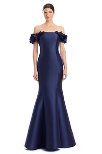 Alexander by Daymor - 1991 - Elegant Off-the-Shoulder Evening Gown