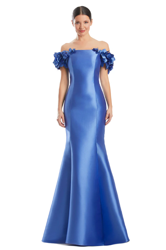 Alexander by Daymor - 1991 - Elegant Off-the-Shoulder Evening Gown