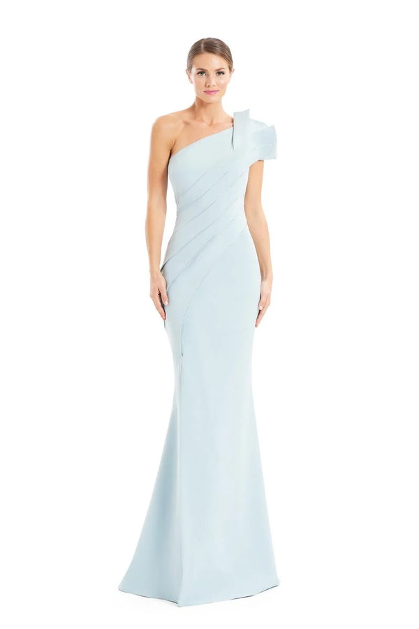 Alexander By Daymor - 1671 - One-Shoulder Gown with Sculptural Detail