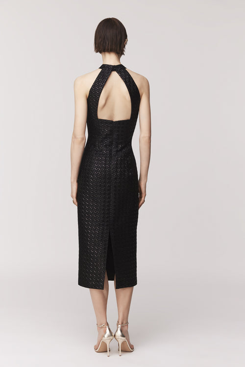 Audrey+Brooks - 6714 (Short) - High-Neck Dress with Open Back