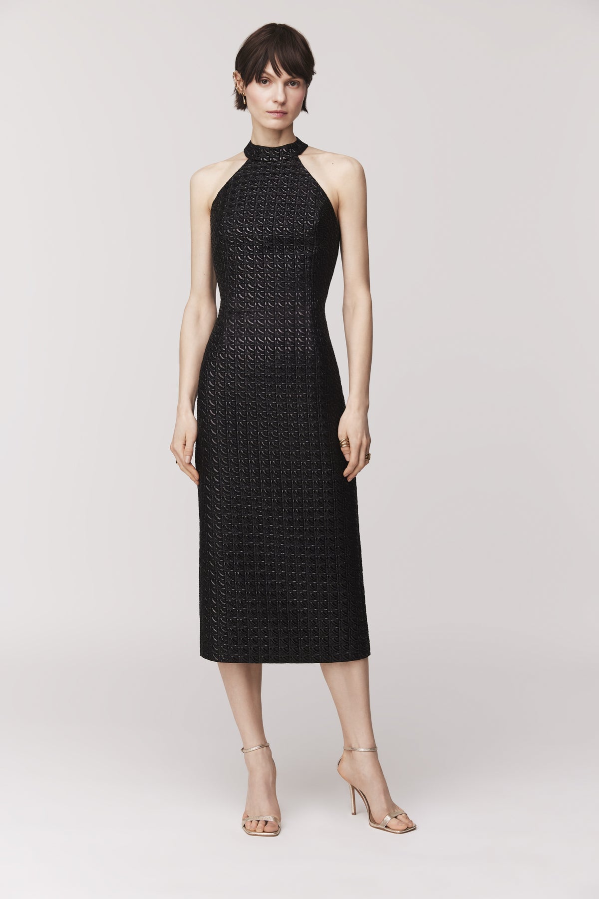 Audrey+Brooks - 6714 (Short) - High-Neck Dress with Open Back