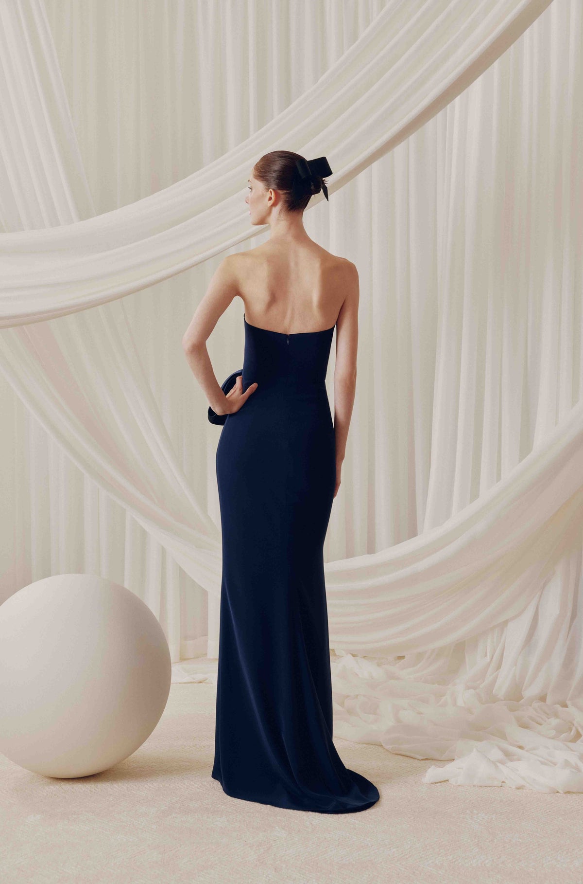 Audrey+Brooks - 6801 - Strapless Gown with Side Bow