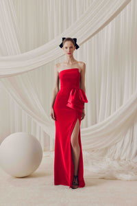 Audrey+Brooks - 6801 - Strapless Gown with Side Bow