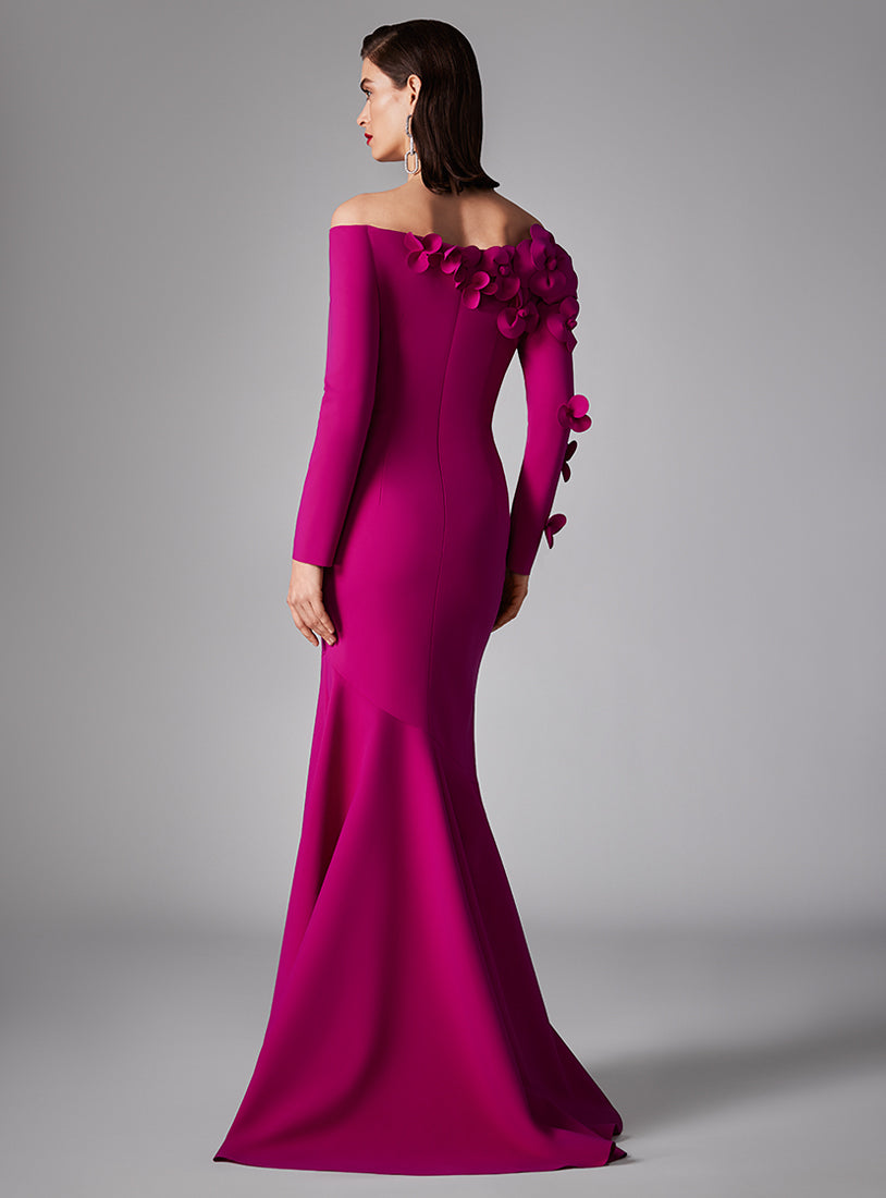 Frascara Designer Scuba Dress with Bow Detail at Waist – Très Chic