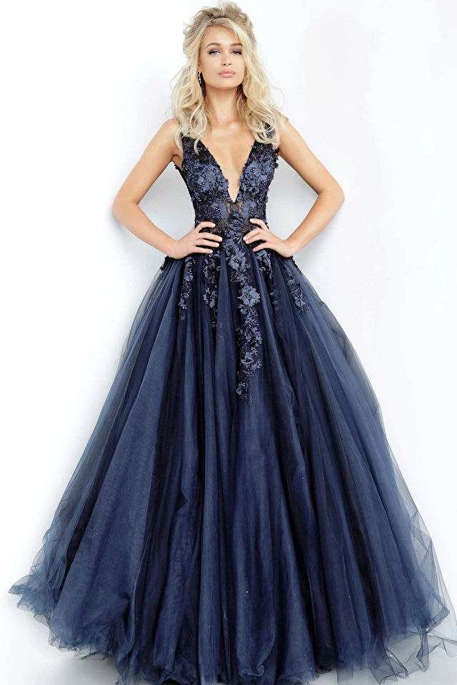 Jovani floral clearance ball gown