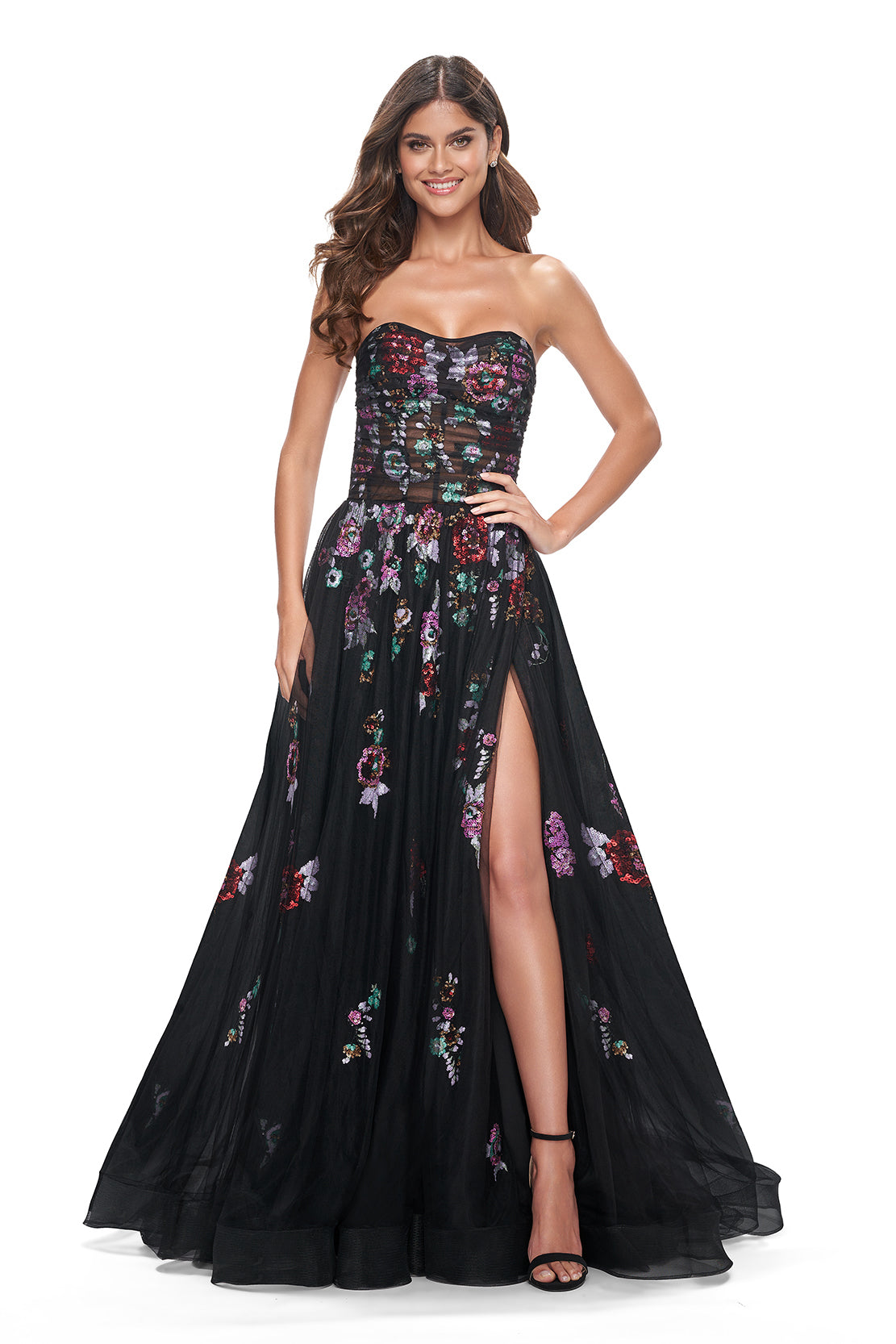 La Femme Strapless Dresses