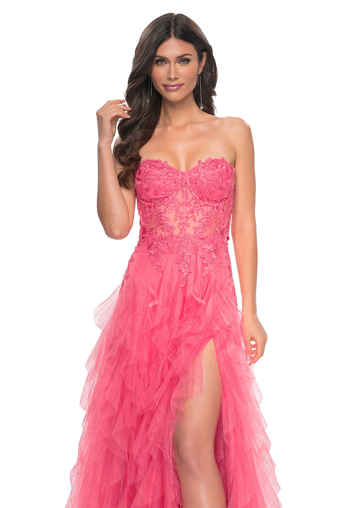 Lace bustier outlet dress