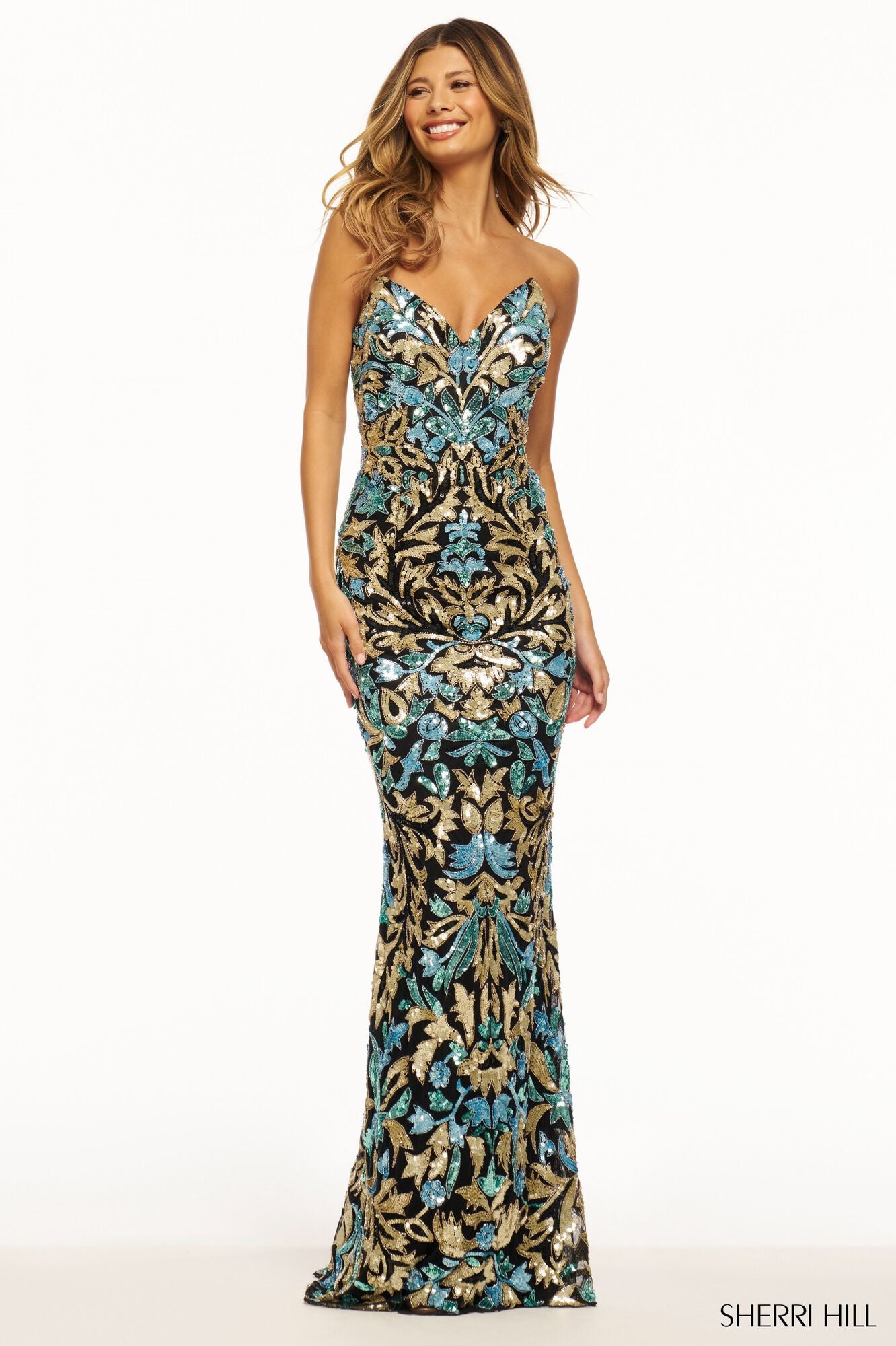 Sherri hill 50380 clearance black