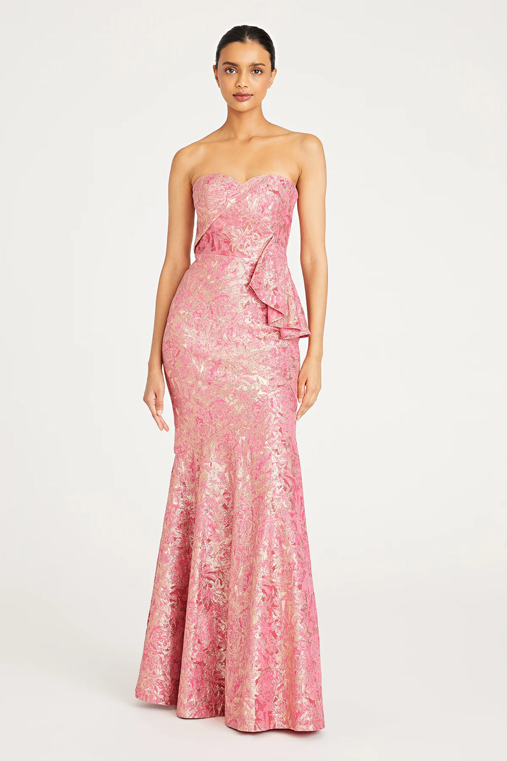 THEIA - 88110306 - FARREN STRAPLESS DRAPED GOWN